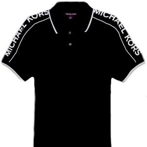 Black & white Michael Kors polo shirt